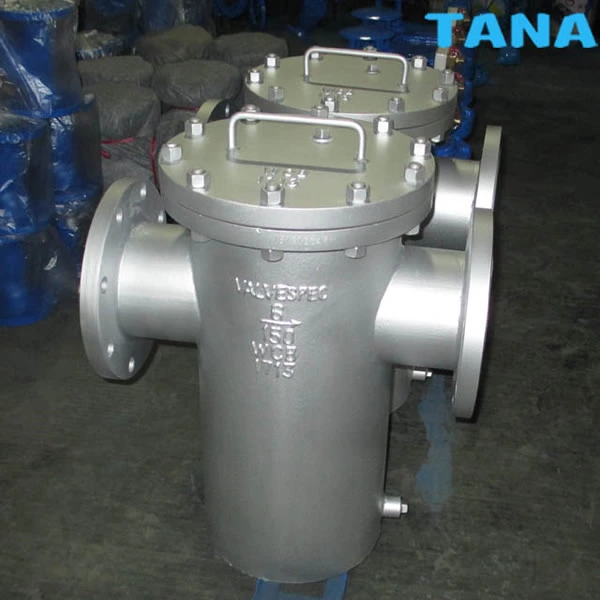 stainless steel basket type strainer