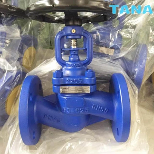 cast steel bellow seal globe valve