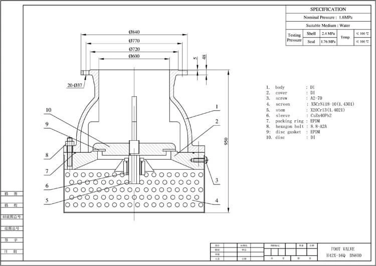 Foot Valve