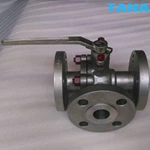 Flanged 3 way ball valve