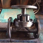 weir type PTFE lined diaphragm valve