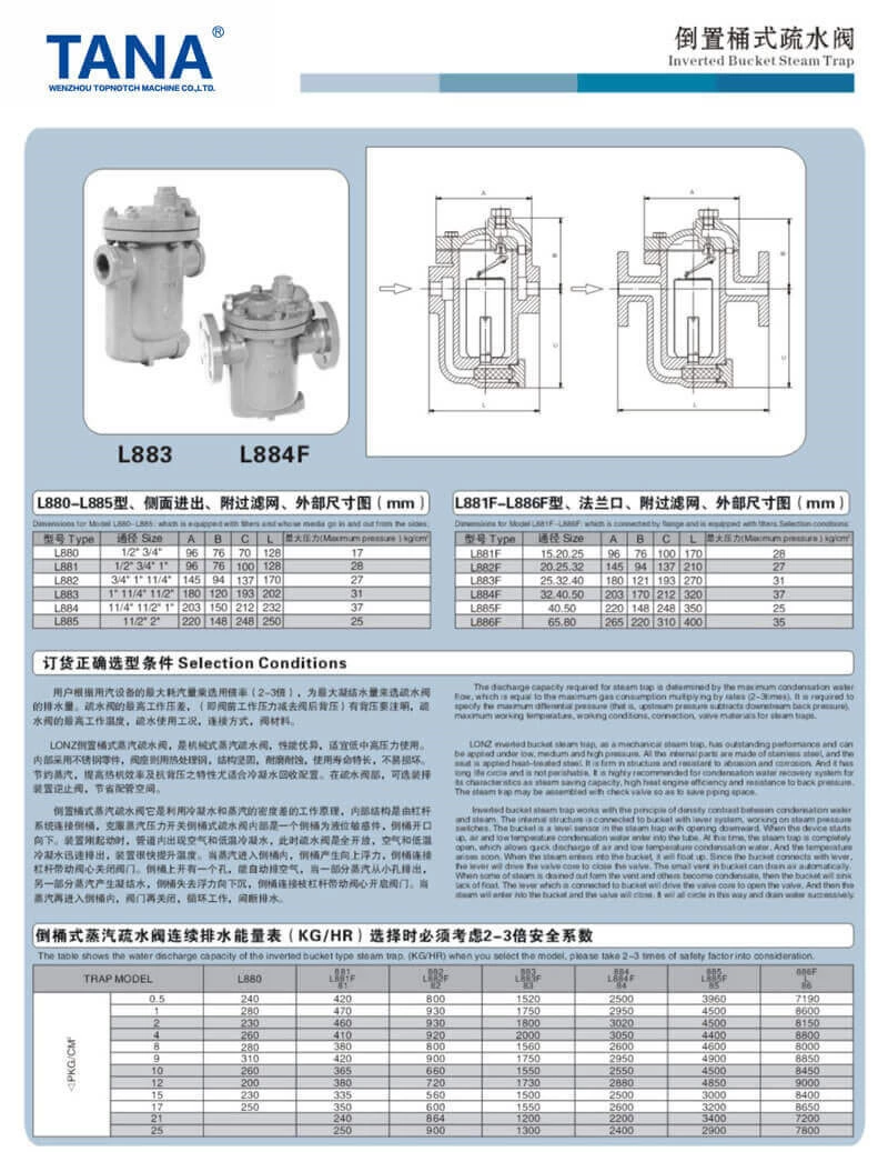 Inverted Bucket Steam Traps