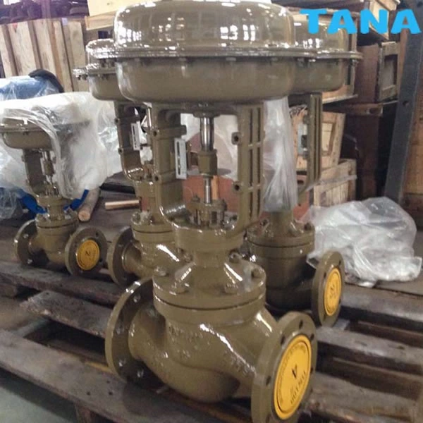 globe type pneumatic diaphragm control valve